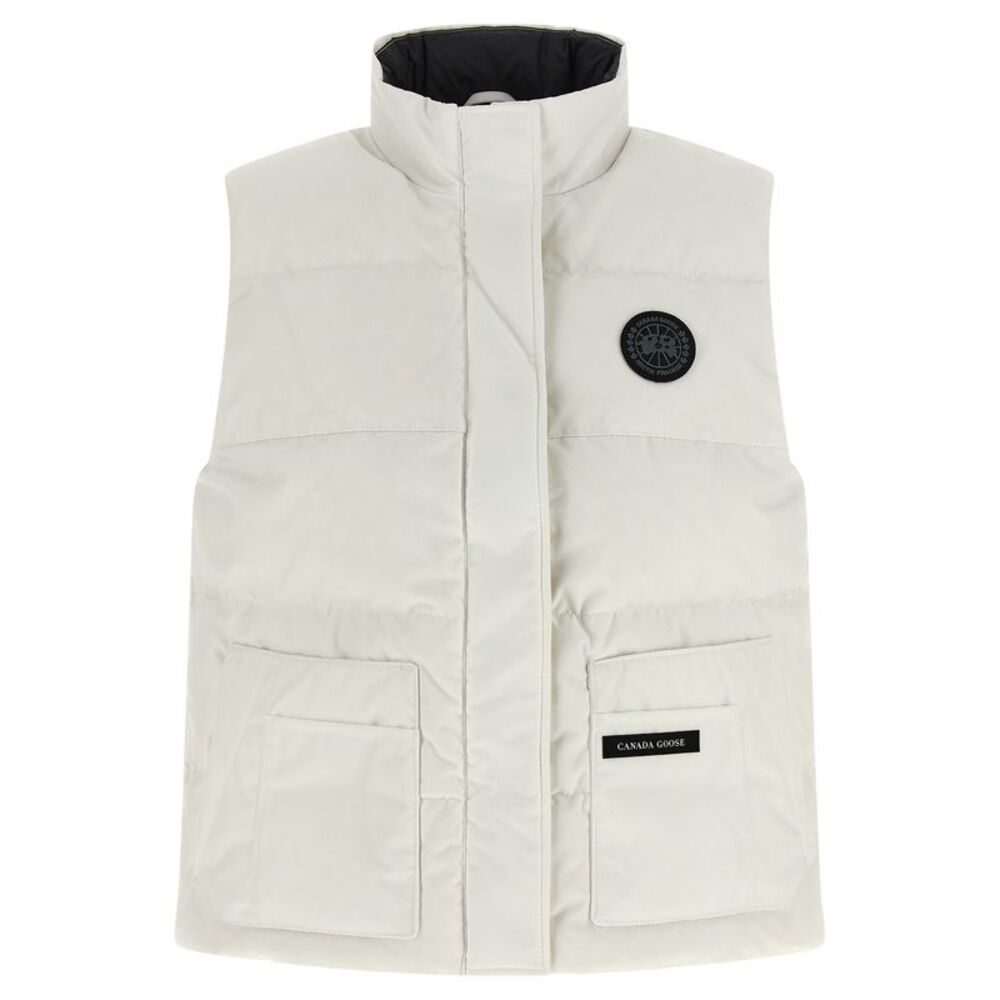 Canada Goose White Polyester Sleeveless Women's Jacket